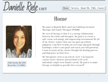 Tablet Screenshot of danielleriele.com